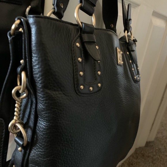 Michael Kors Pebbled Leather Black Tote Bag NWT - Picture 6 of 8